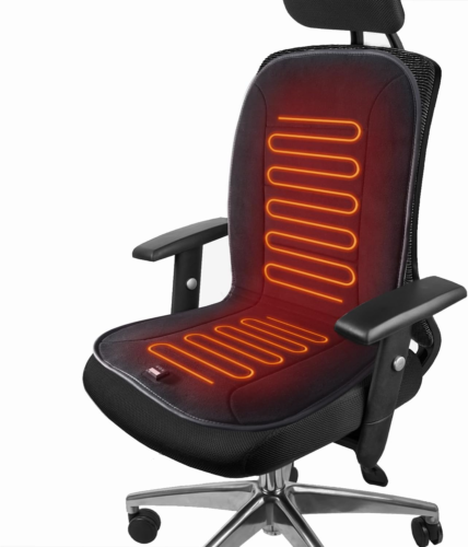 12V UL Heated Seat Cushion - Heating Pad with Pressure-Sensitive Switch & 12H Ti