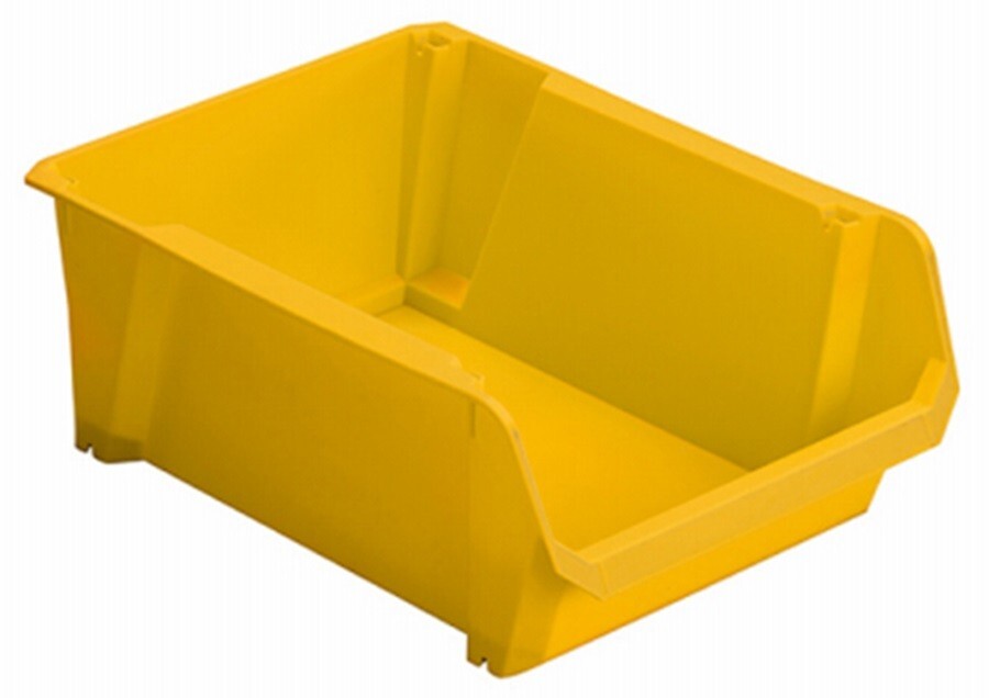 Stanley STST55400 #4 Yellow Stackable Poly Storage Bins - Pack of