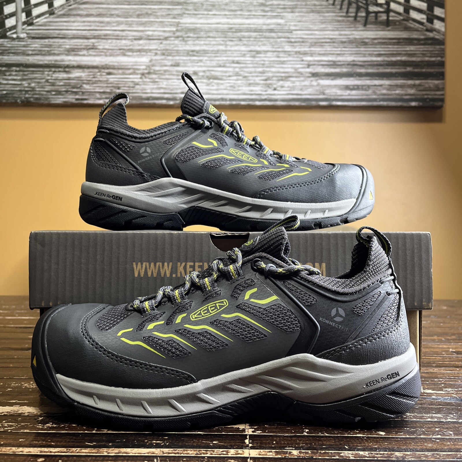 Scarpe da donna KEEN Utility Flint II sportive punta in fibra di carbonio US 9 W