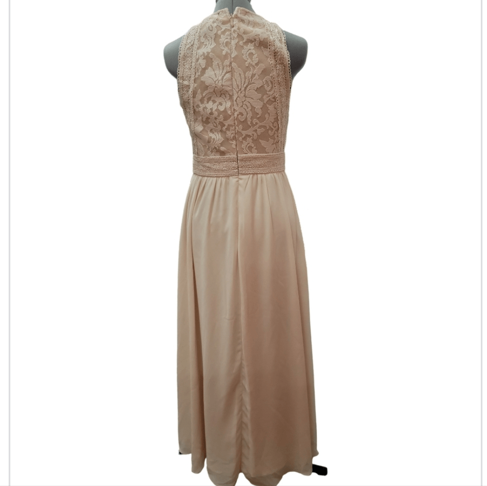 Forever and Always Blush Pink Lace Maxi Dress | eBay