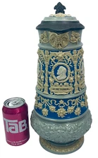 Mettlach 1169 Antique German Master Beer Stein Nuremberg Artists Albrecht Durer