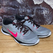 Nike flex TR 5 Gray Pink Trainer Running Shoes Women's Size 7 724828-017