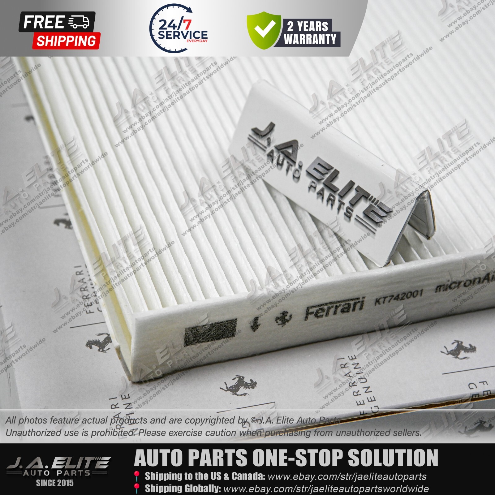 Portofino Air Filter for Ferrari Portofino Roma, 819887