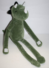 Target Pillowfort Green Plush Dino 22" Dinosaur Triceratops Long Leg Mini Pillow