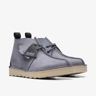 Clarks Originals Mens DESERT TREK HI FTRE Grey Lea UK 7,8,9