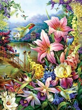 Sunsout - Garden by the River - Puzzle 1000 pieces NEW