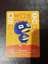 DERWIN ANIMAL CROSSING AMIIBO SERIES 3 CARD #298 TRACKED AU POST geniuine