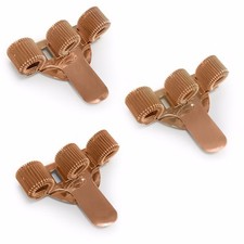 Triple Metal Pen Clip Pen Holder Pocket Clip Ideal For Doctors Rose Gold 3 Pack