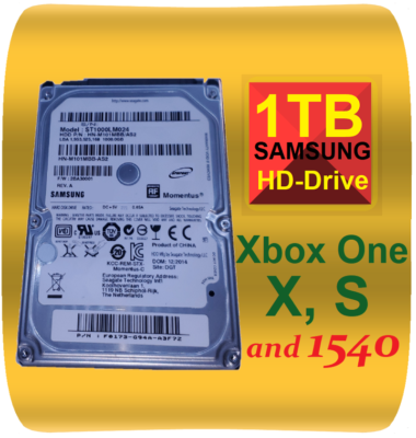 1TB Xbox One Hard Drive Partitioned for All Xbox One Models X, S