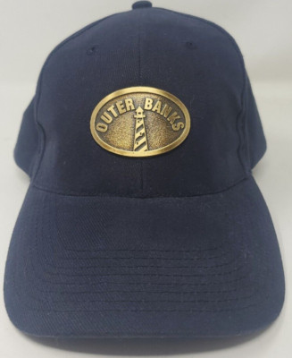 Outer Banks North Carolina Metal Button Hat Cap Adjustable Strapback