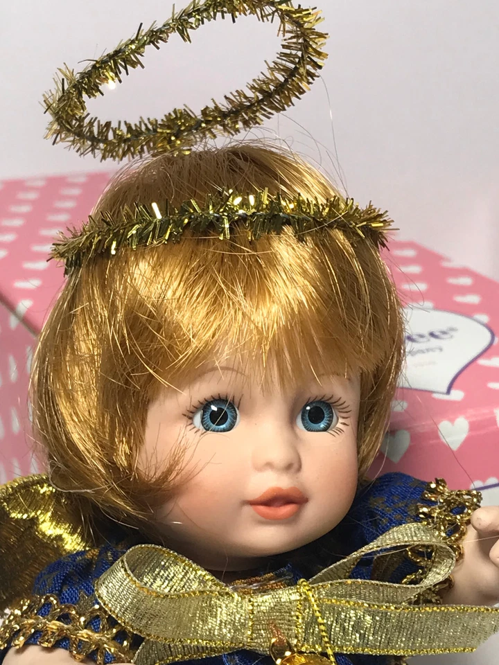 Vintage EFFANBEE Collection 2 Dolls THE LITTLEST ANGEL BABY Porcelain New in Box - Image 3 of 4