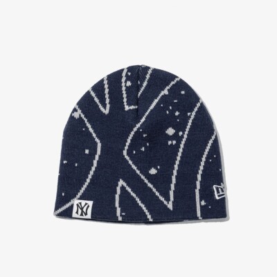 希少 美品 BoTT NEW ERA OG Logo Beanie navy New Era MLB Cooperstown New York Yankees Big Logo Basic Beanie