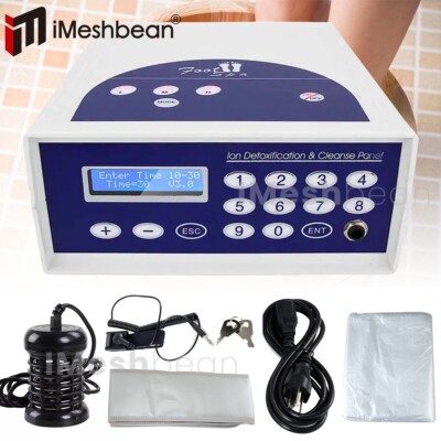Detox Foot Bath Spa Machine Kit Cleanse  Ion Ionic w/FIR Belt Wrist Strape Case