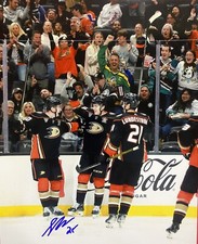 Sam COLANGELO Signed 8x10 Photo! Anaheim Ducks! SAN DIEGO GULLS!  W/COA