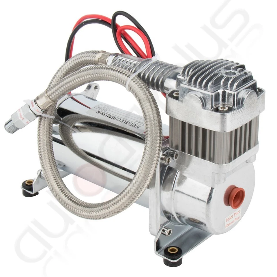 12V 200PSI 1/4" Horn Air Compressor For Train Horns Air Tanks Truck Horns Foto 4 de 4