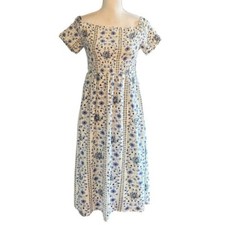 Old Navy Off the Shoulder Smocked Summer Floral Boho Dress Women  SZ Medium NEW