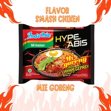 INDOMIE Mie goreng Ayam Geprek ( smash chicken) Flavour Instant Noodle 2pcs