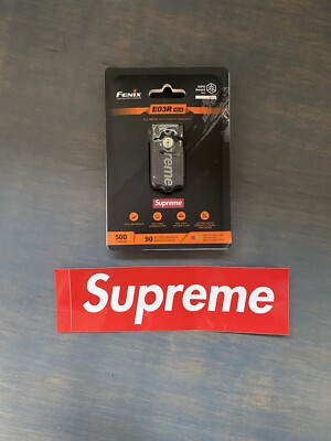 Supreme Fenix E03R Flashlight Keychain  Black  FW24