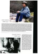 JOHN DENVER & CHARLES KURALT Promo Industry Trade AD POSTER 8.5" x 11" 