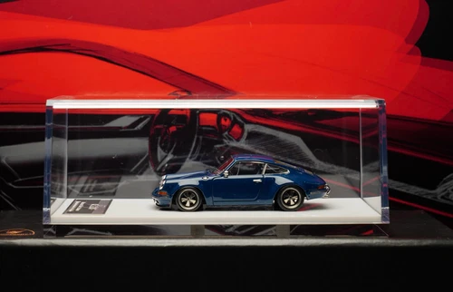 1:64 Resin Car model Porsche Kaege Retro Turbo Blue Craft Gift Toys - Picture 6 of 9