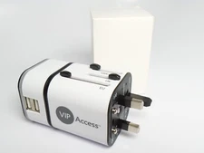 EU AU UK US To Universal World Travel AC Power Plug Convertor Adapter w/dual USB