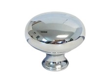 New Polished Chrome Round 1 1/4" 32mm Kitchen Cabinet Knobs