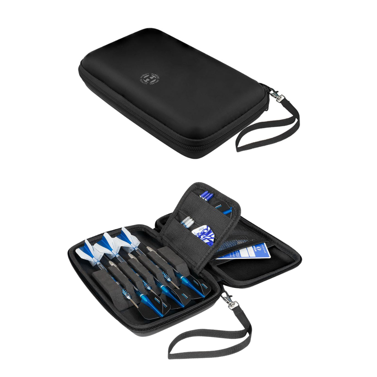 Harrows Darts Hard Case Blaze Pro 6 Black Wallet Holds 6 Assembled Darts