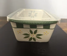 Temptations by Tara Old World Green 1.75 QT Loaf Pan w/ plastic lid