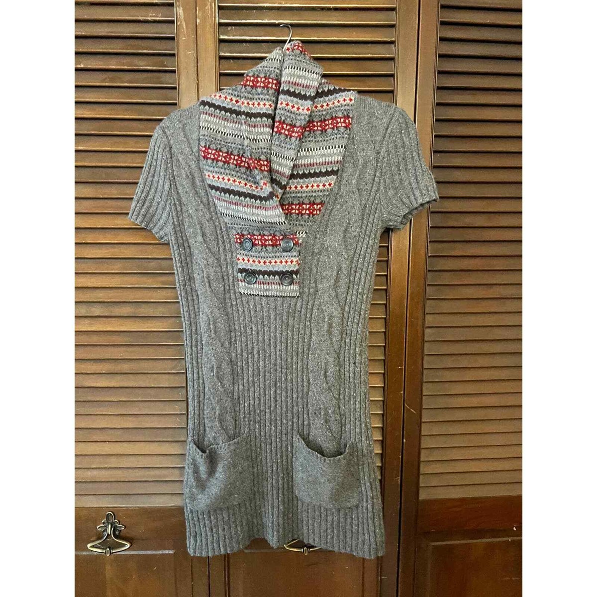 TOMMY HILFIGER Light Grey Sweater Dress (Size S/P)