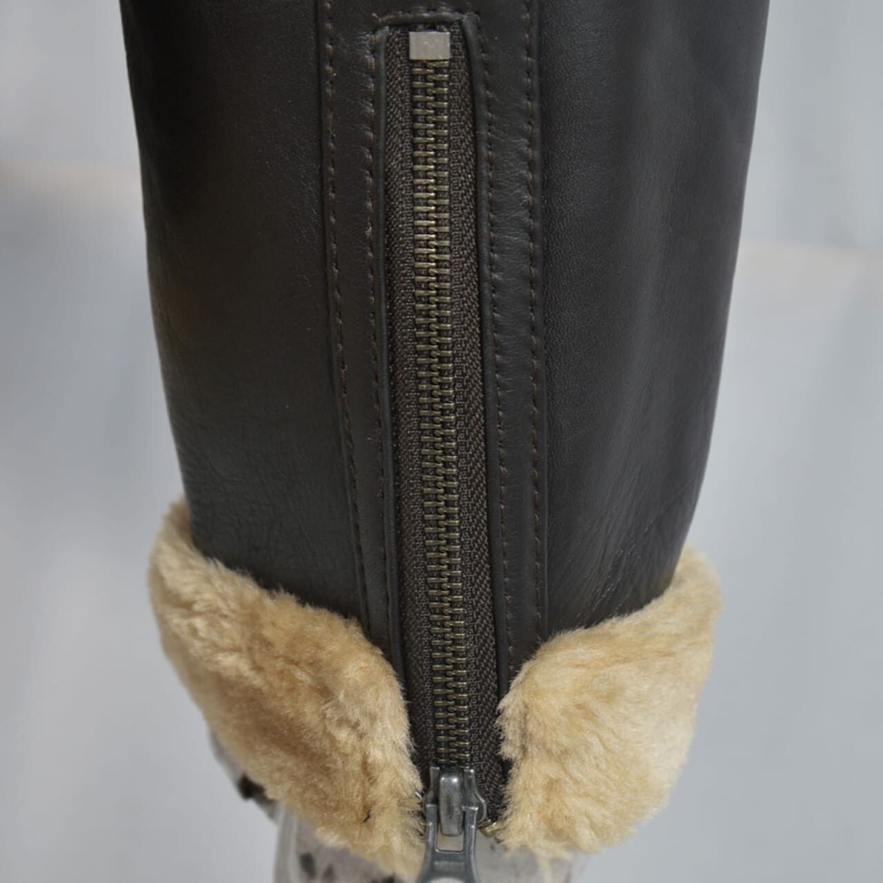 MENS RAF B3 AVIATOR SHEEP SKIN LEATHER BOMBER WINTER FLYING PILOT JACKET COAT UK image 4