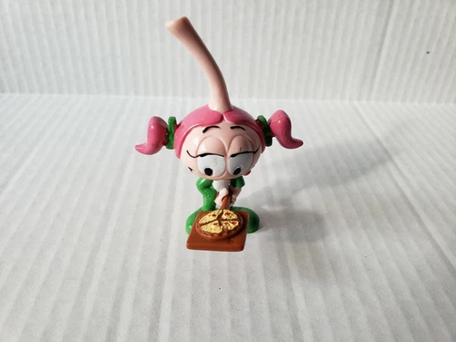 Vintage 1984 Applause Schleich Snorks Casey w/Pizza Cartoon PVC Figure!!