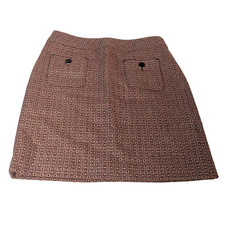 Ann Taylor Loft Size 4 Skirt Pencil Straight Wool Blend, Back Zip, Front Pockets