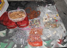 Beads large lot of loose beads many shapes sizes and materials Craft and Jewlery