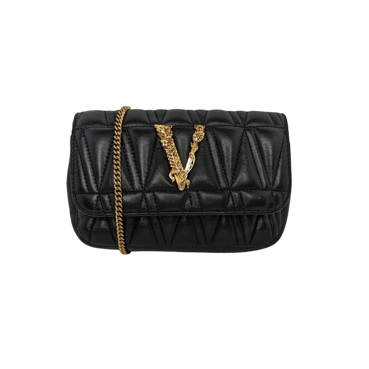 Versace Virtus Mini Bag, Female, White, One Size