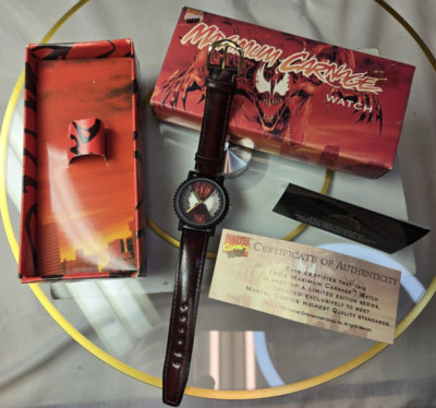 RARE Maximum Carnage Watch 1994 New In Box + COA #241 of 5000 Carnage Spider-Man