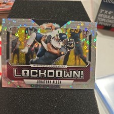 2024 Panini Prizm Jonathan Allen #13 Lockdown Silver Disco No Huddle Washington 
