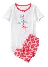 NWT Gymboree Girl 2 PC Giraffe Pajamas Gymmies Shorts Shirt Set 4