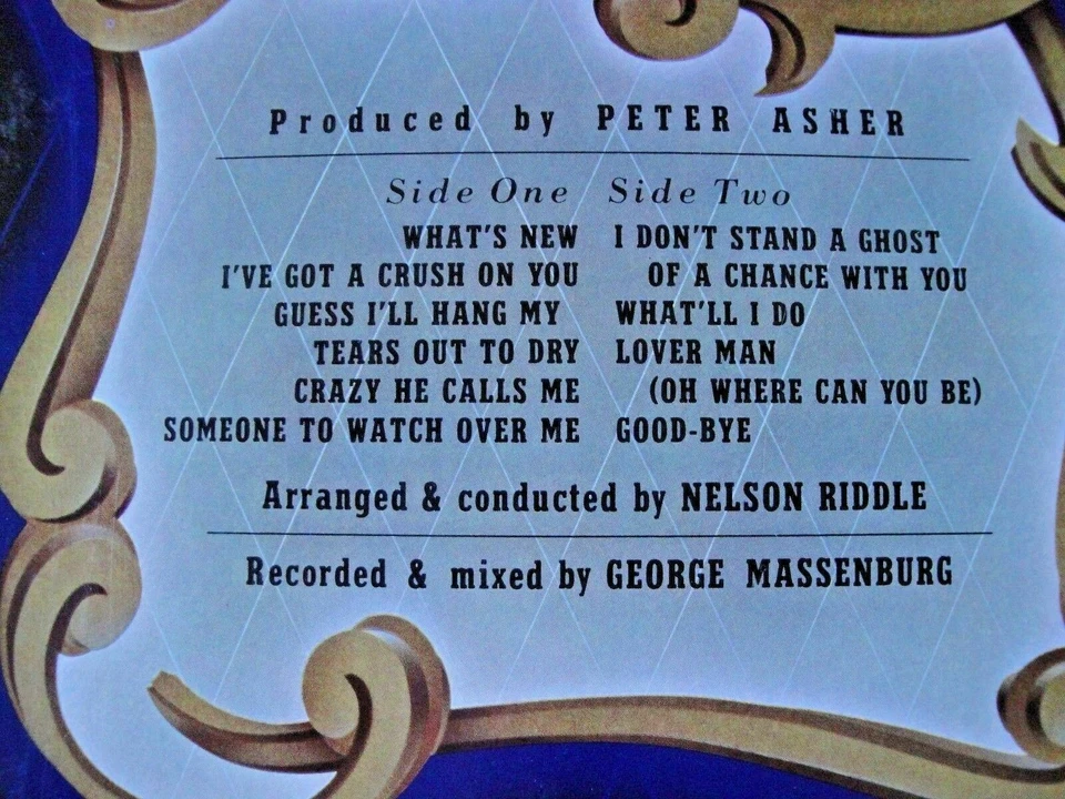 LINDA RONSTADT & THE NELSON RIDDLE ORCHESTRA WHAT'S NEW VINYL LP 1983 ASYLUM REC Foto 3 de 3