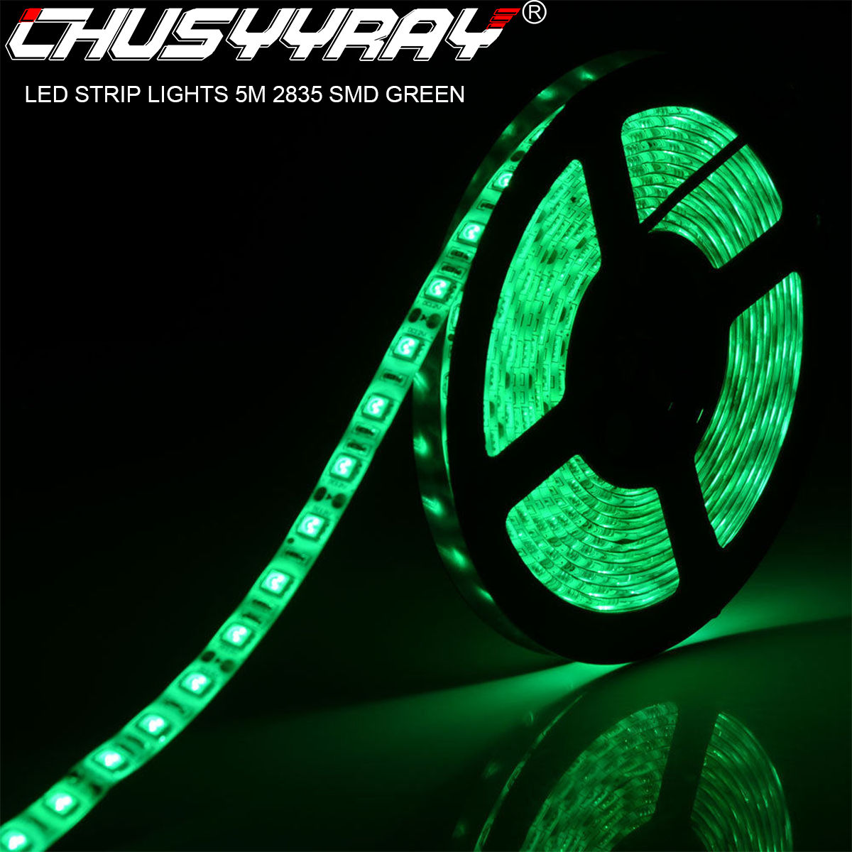 16ft SMD 2835 Cool Green 300 LED Flexible Light Strip 6000K 12V New Upgrade