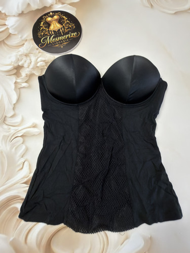 Intimissimi black padded strapless Lingerie top Camisole size it4b ys36b eu80b