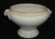 Antique French Ironstone Tureen ~ Granit de Longwy ~ 1800&rsquo;s ~ Country Farmhouse