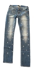 Girls Abercrombie  Fitch Jean Size 14. Super Cute Flower Embellishment On Front