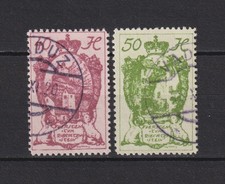 LIECHTENSTEIN  .  N °  31 / 32    .  2  VALEURS     OBLITEREES     .   SUPERBE .