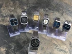 Lot of 7 Vintage Seiko, Citizen & Ricoh Automatic Square Men's Watches(Working)