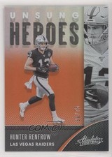 2020 Panini Absolute Unsung Heroes Spectrum Orange 30/75 Hunter Renfrow h9z