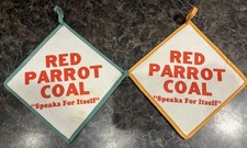 Lote De 2 Porta Ollas Publicitarias Carbón Loro Rojo De Colección (Tienen Manchas) Regala