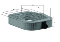 Mahle Luftfilter LX 990 FüR MERCEDES-BENZ