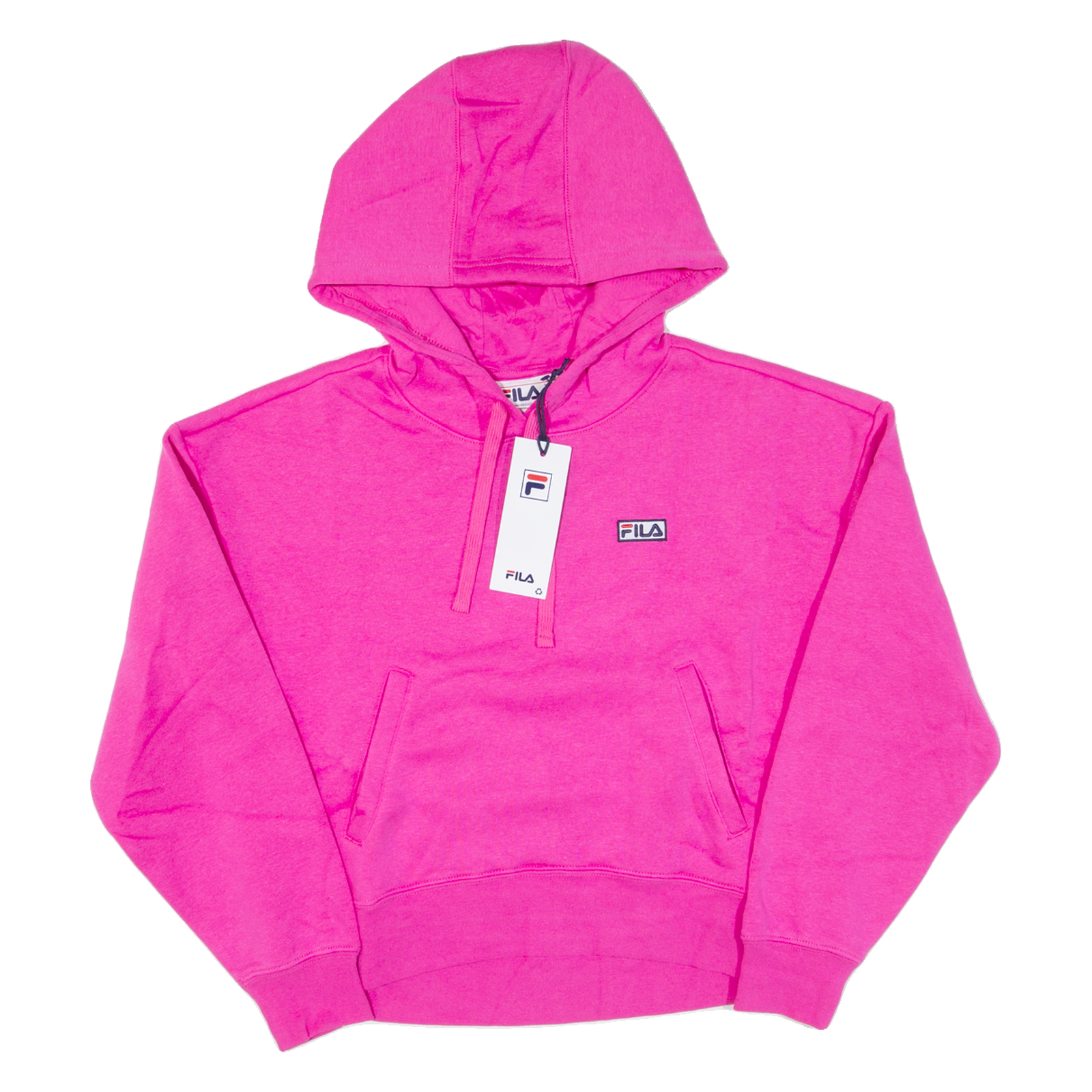 Felpa con cappuccio FILA Cropped donna rosa XS