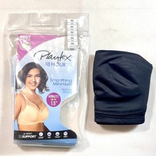 NWT Playtex Women's 38C 18 Hour Smoothing Support Minimizer Bra 4697 Black