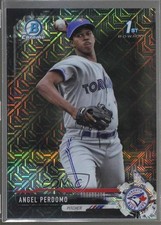 2017 Bowman Chrome Prospects Mega Box Black Refractor 1/1 Angel Perdomo 3f2